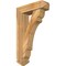 Ekena Millwork Olympic Arts and Crafts Rough Sawn Bracket w/ Offset Brace, Western Red Cedar, 6"W x 20"D x 32"H BKT0604X20X32OLY03RWR - alternate 1